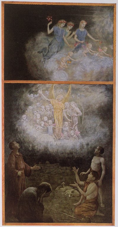 De Aankondiging aan de Herders, c.1910 door Hans Thoma
